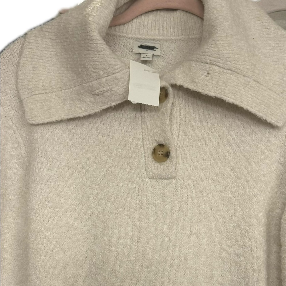 NWT J. Crew Bouclé button-collared sweater - Picture 10 of 10
